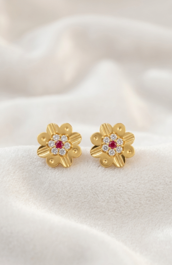 Gold-Plated Fancy Earrings