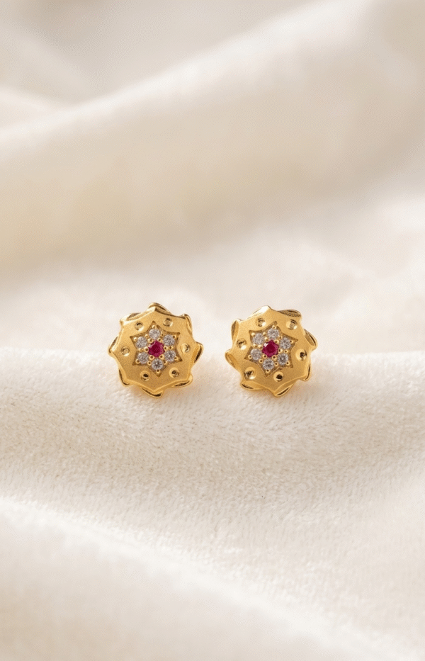 Gold-Plated Fancy Earrings