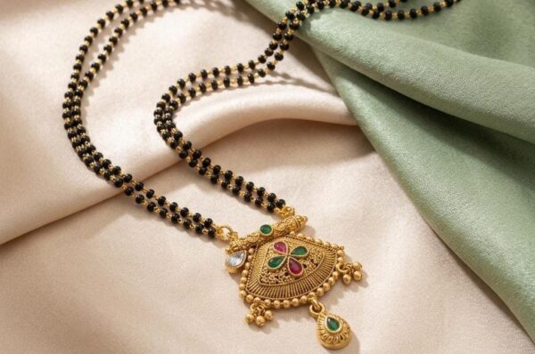 Rajwadi Double Line Mangalsutra